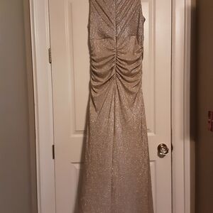 R&M Richards Shimmering Gold Gown (Worn Once)
